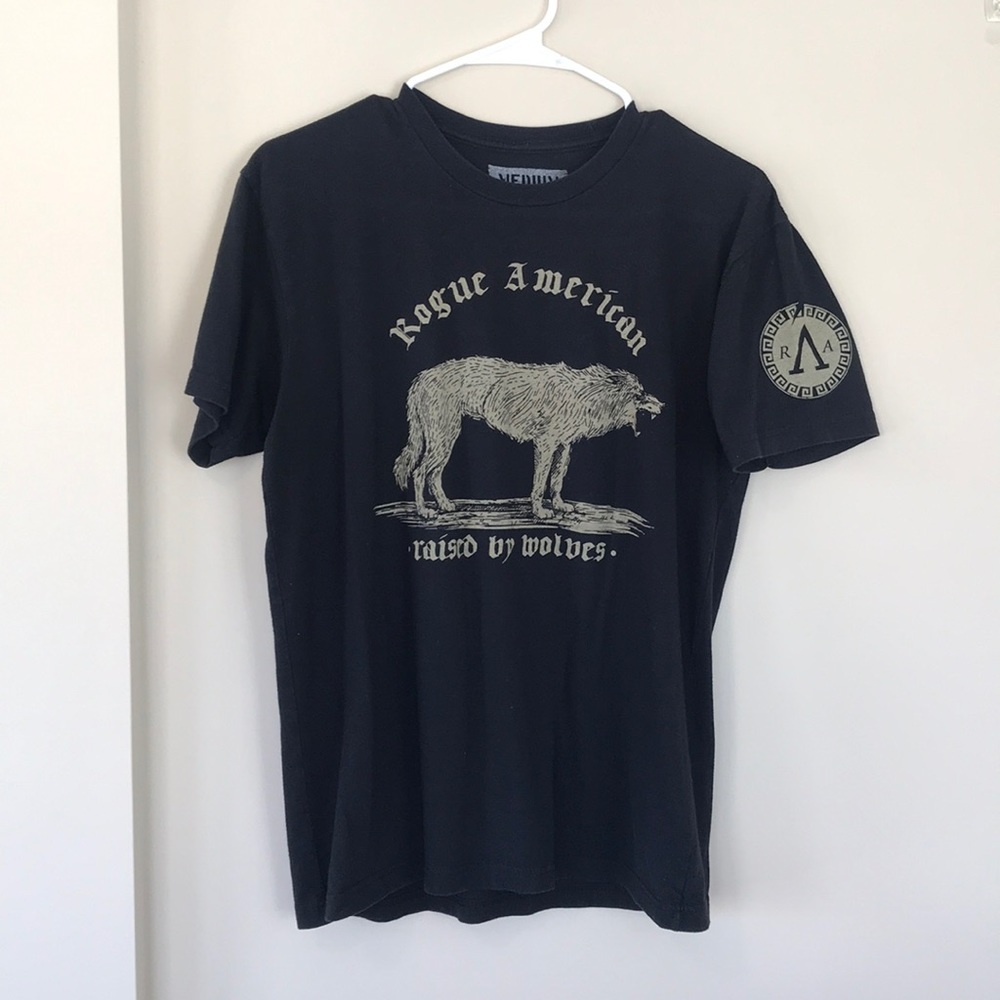Men’s Black Rogue American T-Shirt (medium)